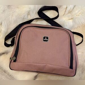 NEW Pink TAG Heuer two compartment small travel bag / Messenger Bag